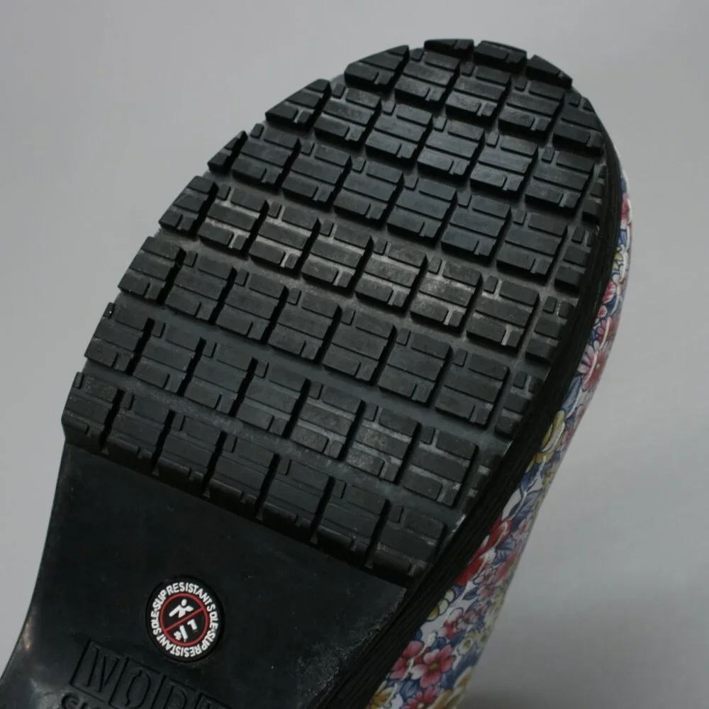 Skechers Ladies 9.5 Candaba Floral Multi Color Leather Nursing Work Clogs Shoes - Picture 10 of 12